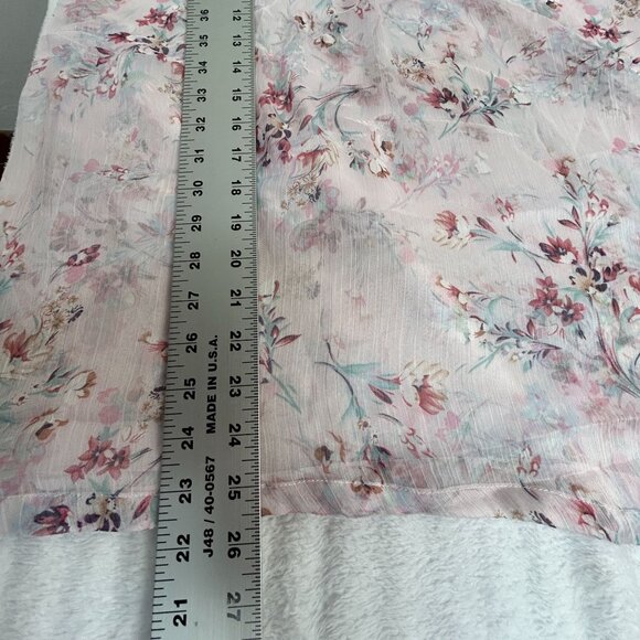 Sundance Womens Floral Muse Top Ruffle Long Sleeve Blouse Large Pink Multi NWOT - Picture 8 of 8